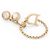 NEUER CHRISTIAN DIOR RING KETTE LOGO STRASS T54 GOLDMETALLRING - Ansicht 3