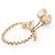 NEUER CHRISTIAN DIOR RING KETTE LOGO STRASS T54 GOLDMETALLRING - Ansicht 4