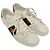 Sneakers basse Gucci Ace Bee in pelle bianca Bianco - vista 6