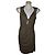Robe stretch kaki ornée John Richmond