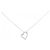 Autre Marque Collana in platino e diamanti Argento