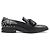 JIMMY CHOO Leder-Sneaker Schwarz