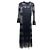 Balenciaga Set Tuta Nera e Vestito Trasparente Nero