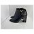 Botines de cuero negro Louis Vuitton con tacón - vista 2