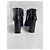 Botines de cuero negro Louis Vuitton con tacón - vista 6