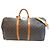 Louis Vuitton Keepall 55 Monogram Bolso de Viaje Castaño - vista 11