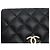 CHANEL Matelassé Schultertasche mit Kette Schwarz Roh - Ansicht 8