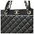 CHANEL Matelassé Coco Mark Portobello Tote Tasche Schwarz - Ansicht 10