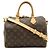 Borsa Louis Vuitton Monogram Speedy Bandolere 25 Marrone