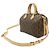 Borsa Louis Vuitton Monogram Speedy Bandolere 25 Marrone - vista 3