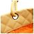 Große Schultertasche Chanel Cambon Line Coco Mark Beige Gelb - Ansicht 8