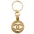 Chaveiro CHANEL em metal dourado CC Auth bs35092M - vista 2
