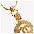 Chaveiro CHANEL em metal dourado CC Auth bs35092M - vista 4