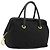 Céline Borsa a mano Celine Circle in nylon nero e oro Auth 178010 D'oro
