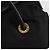 Céline Borsa a mano Celine Circle in nylon nero e oro Auth 178010 D'oro - vista 14