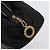 Céline Borsa a mano Celine Circle in nylon nero e oro Auth 178010 D'oro - vista 15