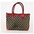 Borsa a Spalla GG Canvas Gucci Nylon 3 Pezzi Beige Nero Auth ti3900 - vista 9