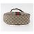 Borsa Gucci GG Supreme Web Sherry Line in PVC beige e oro 10 2 3840 Auth 178471 D'oro - vista 9