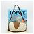 LOEWE - Bolsa Hin de couro bege do Castelo Móvel de Studio Ghibli Auth 167271SM Dourado - vista 12