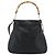 Borsa a Spalla in Pelle Gucci Bamboo 2way Nera Oro 001 2404 1577 Auth bs34581 Nero D'oro - vista 3