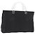 PRADA Borsa a mano in nylon nero argento Auth 177469