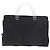 PRADA Borsa a mano in nylon nero argento Auth 177469 - vista 2