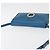 Céline Borsa a Spalla CELINE Circle in Pelle Blu Oro Auth bs34941 D'oro - vista 6