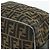 Borsa a mano in tela Zucca FENDI nera e marrone Auth 177235 Nero - vista 14