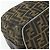 Borsa a mano in tela Zucca FENDI nera e marrone Auth 177235 Nero - vista 15