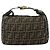 Borsa a mano in tela Zucca FENDI nera e marrone Auth 177235 Nero - vista 2