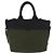 PRADA Borsa a mano in nylon 2 vie verde argento nero Auth ka4229A - vista 2