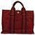 Hermès HERMES Fourre Tout PM Borsa a Mano in Cotone Rossa Argento Auth BA12360 Rosso - vista 3