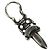 Pendente Charm Daga Chrome Hearts in Argento Ag925 Auth 177359V