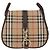 Borsa a Spalla Burberrys Nova Check in Tela e Pelle Beige Oro Auth bs34544 D'oro - vista 13
