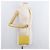 Bolso de hombro de cuero Matelassé Miu Miu con cadena, dorado amarillo, Auth 178934A - vista 25