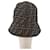Chapéu bucket de lona Zucca FENDI preto marrom Auth 177661A  - vista 3