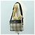 Burberry Borsa a Spalla Nova Check in Tela Beige Argento Autentica am11514 - vista 22