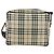 Burberry Borsa a Spalla Nova Check in Tela Beige Argento Autentica am11514 - vista 3