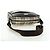 Burberry Borsa a Spalla Nova Check in Tela Beige Argento Autentica am11514 - vista 7