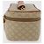 Céline Borsa a mano Vanity in tela Macadam CELINE in pelle PVC beige e oro Auth 178932A D'oro - vista 5