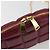 Bottega Veneta Bolsa de corrente meia-lua acolchoada em couro Bordeaux ouro Auth 177240A Dourado - vista 10