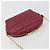 Bottega Veneta Bolsa de corrente meia-lua acolchoada em couro Bordeaux ouro Auth 177240A Dourado - vista 6