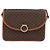 Céline CELINE Macadam Canvas Schultertasche aus PVC-Leder Braun Gold Auth 177673A Golden - Ansicht 2