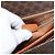 Céline CELINE Macadam Canvas Schultertasche aus PVC-Leder Braun Gold Auth 177673A Golden - Ansicht 25