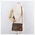Céline CELINE Macadam Canvas Schultertasche aus PVC-Leder Braun Gold Auth 177673A Golden - Ansicht 26