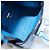 Borsa a mano Gancini in pelle blu argento Auth 177222A di Salvatore Ferragamo - vista 16