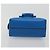 Borsa a mano Gancini in pelle blu argento Auth 177222A di Salvatore Ferragamo - vista 9