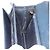 Borsa a Spalla Christian Dior in Pelle Blu Navy Oro Auth bs34558 D'oro - vista 19