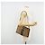 Borsa a Spalla in Tela Trotter Christian Dior Beige Oro Auth 177208 D'oro - vista 20