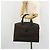 Céline Borsa a mano in tela Macadam CELINE in pelle PVC nera e oro Auth 177722 Nero D'oro - vista 26